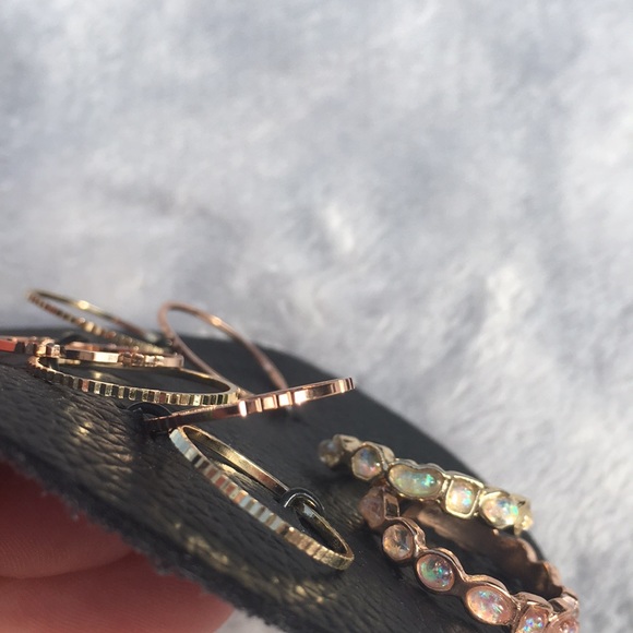 Free People Yellow Gold and Rose Gold Midi Rings - Picture 2 of 8